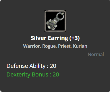 Silver Earring +3